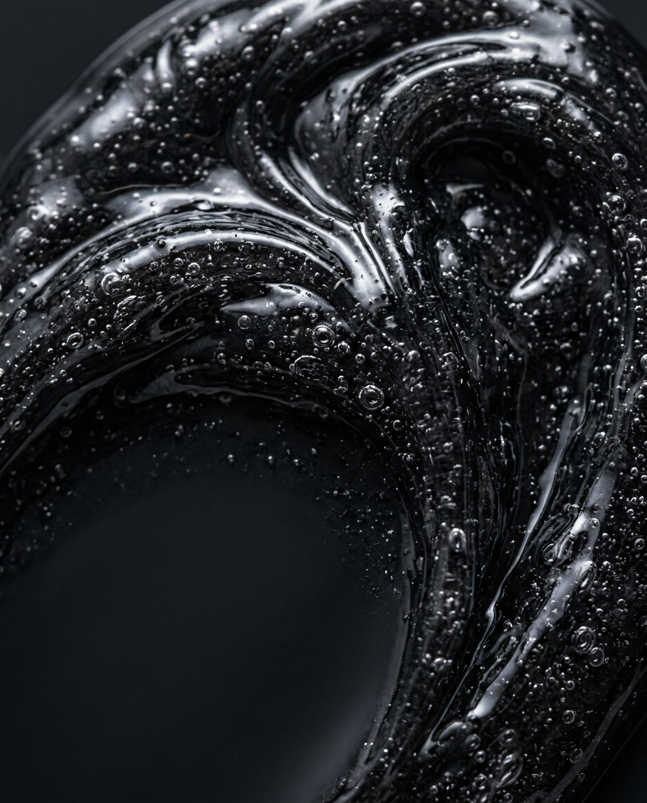 Macro texture gel noir charbon - Imperfections
