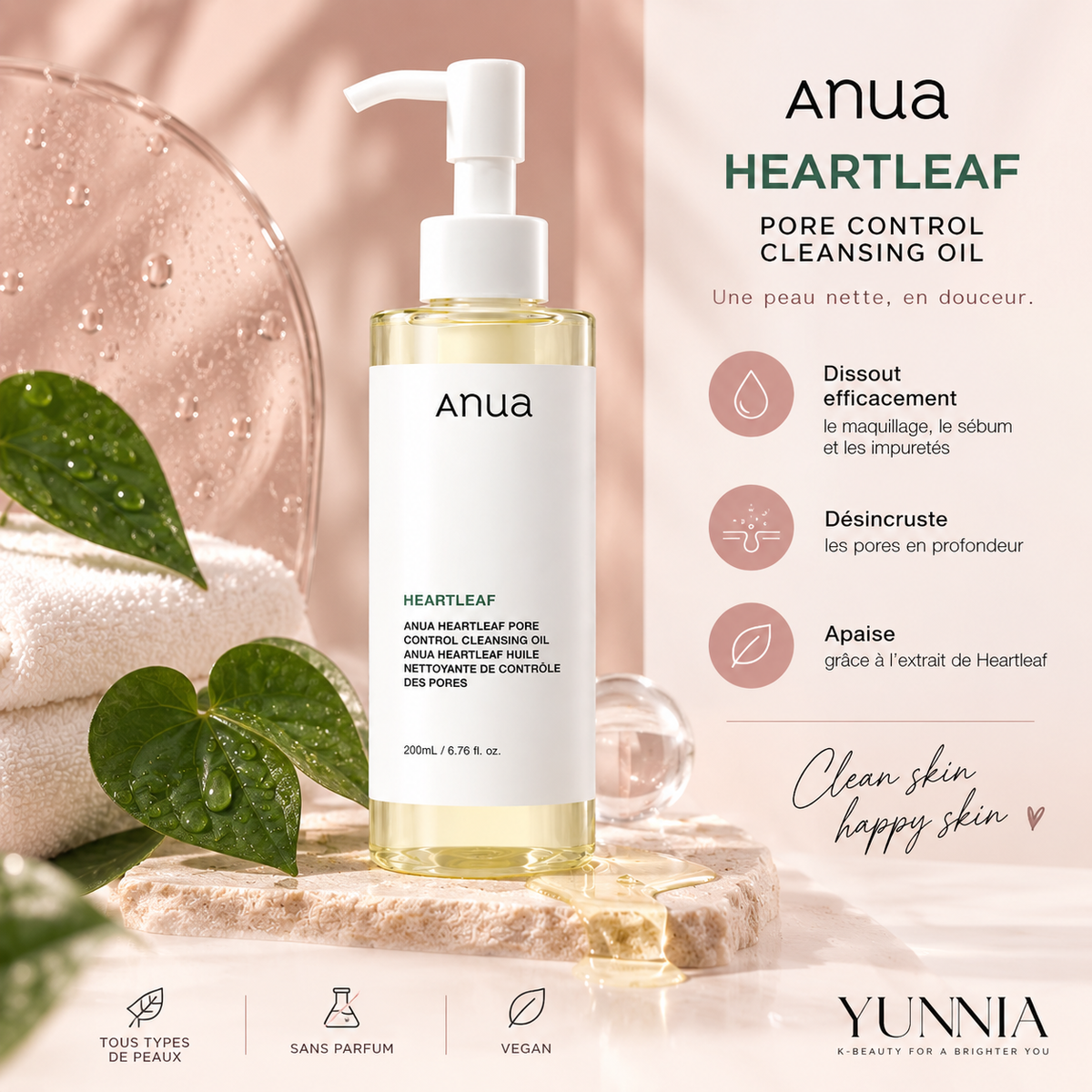 ANUA Heartleaf Pore Control Cleansing Oil – 200 ml