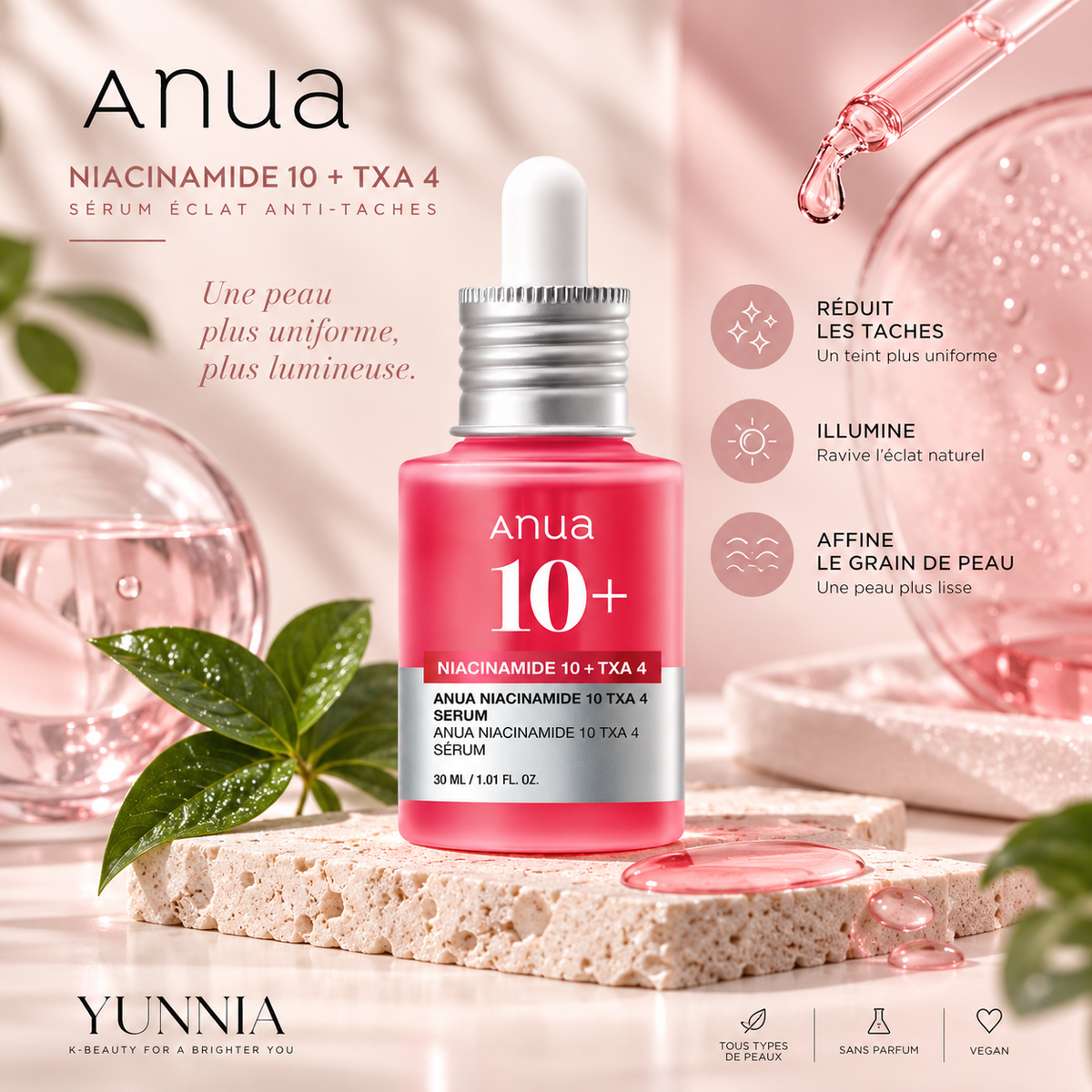 ANUA Niacinamide 10% + TXA 4% Serum — 30 ml
