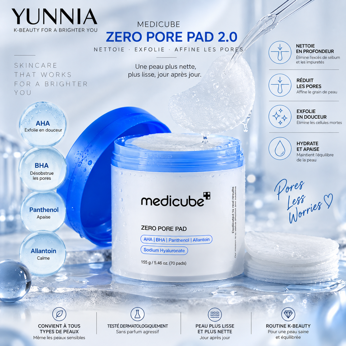 MEDICUBE Zero Pore Pad 2.0 — 70 pads