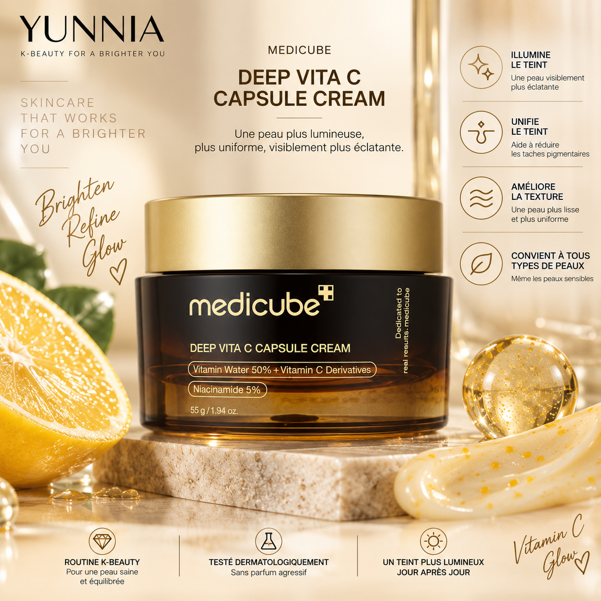 MEDICUBE Deep Vita C Capsule Cream — 55 g