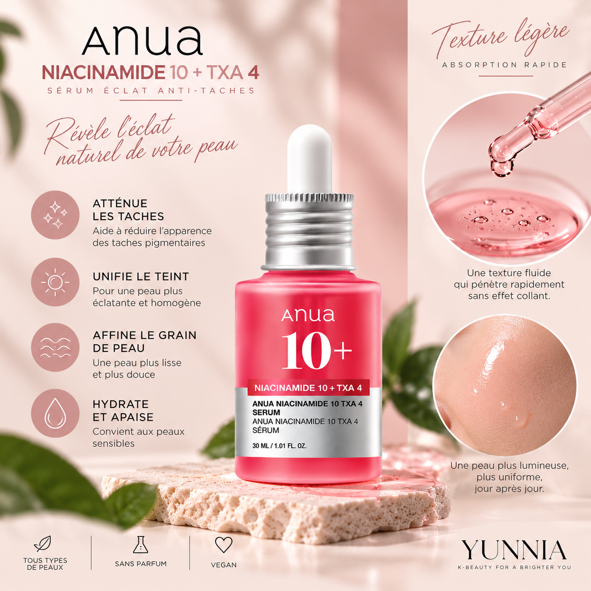 ANUA Niacinamide 10% + TXA 4% Serum — 30 ml