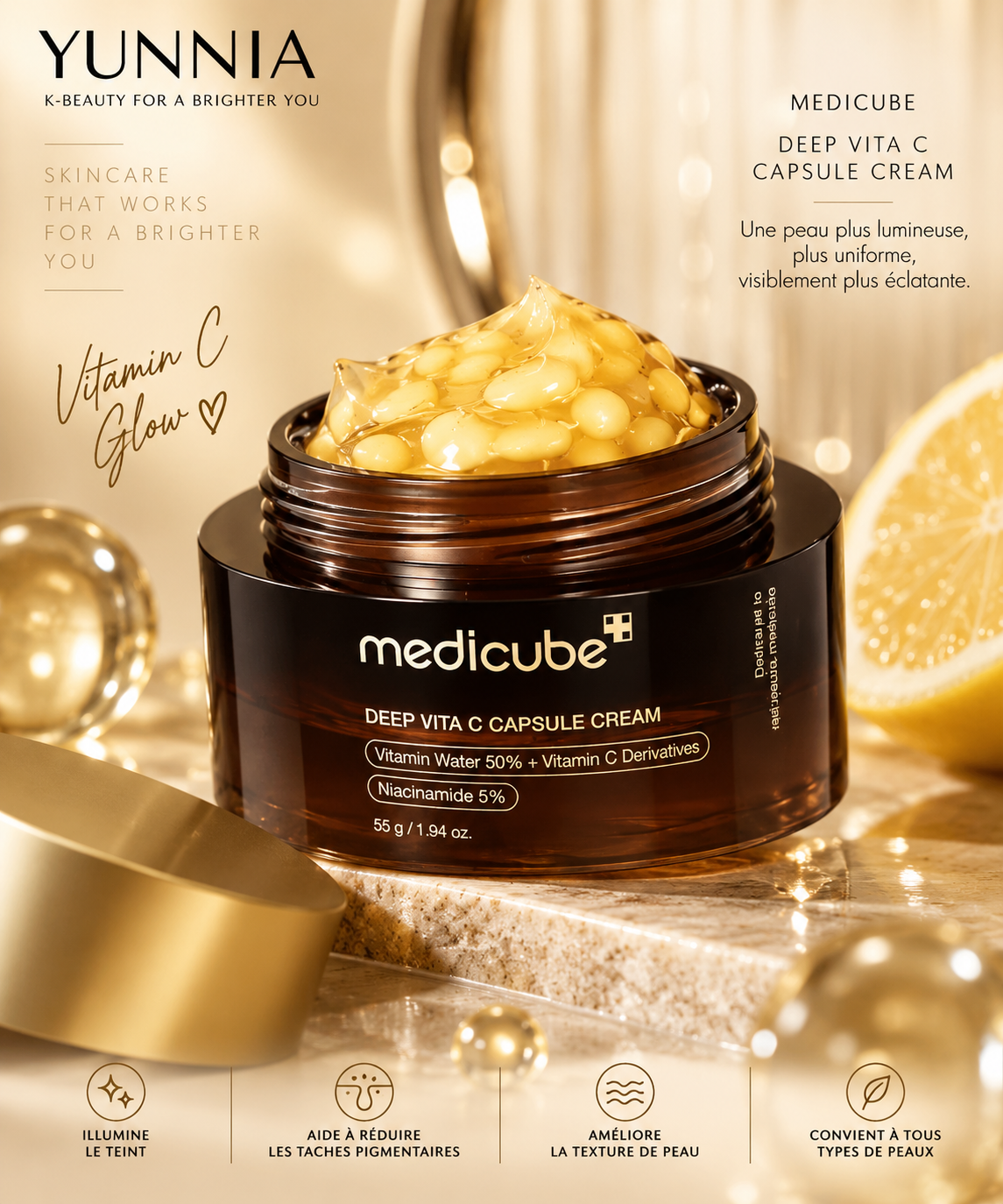 MEDICUBE Deep Vita C Capsule Cream — 55 g